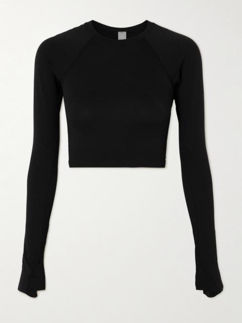 lululemon Swiftly Tech Cropped Stretch-jersey T-shirt