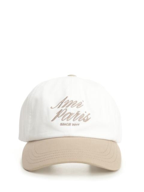 AMI Paris Ami Women Bicolor Ami Paris Cap Cotton Gabardine