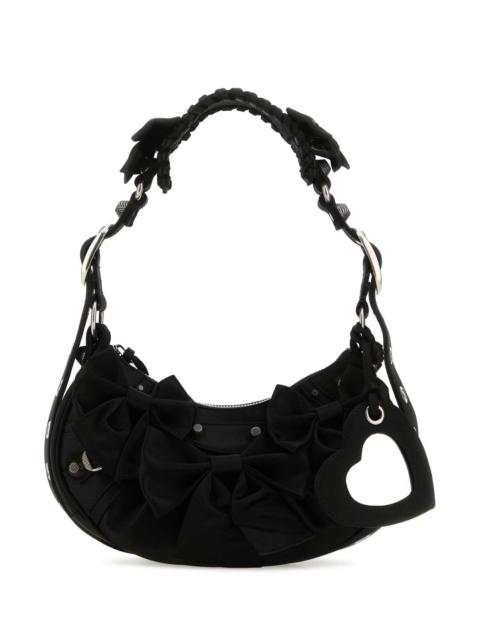 BALENCIAGA Balenciaga Women Black Satin Le Cagole Xs Shoulder Bag