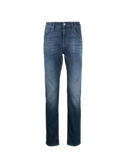 BOSS mid-rise straight-leg jeans