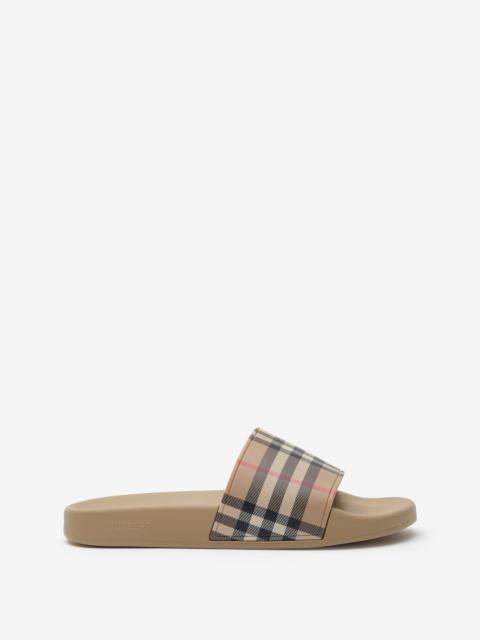 Burberry Check Slides