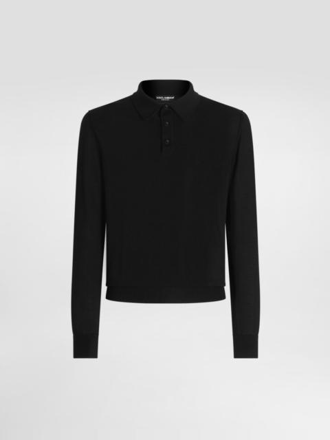 Dolce & Gabbana Fine-gauge cashmere polo shirt