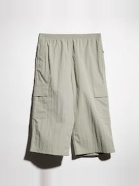 GUCCI Nylon cargo pants with wrinkle effect