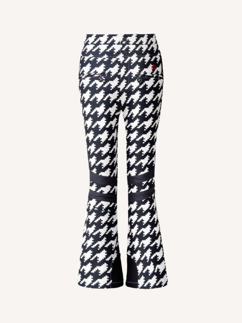 PERFECT MOMENT Houndstooth High-Waist Aurora Flare Ski Pant