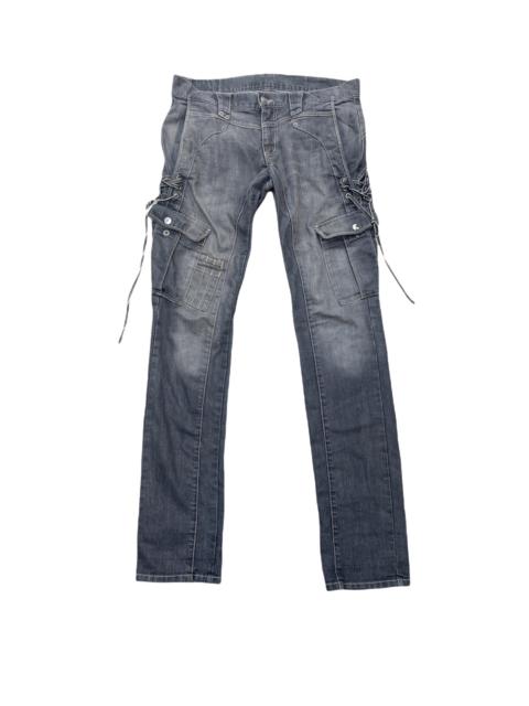 Other Designers Japanese Brand - Japanese Brand PPFM Drawstring Bondage Parachute Denim Pants