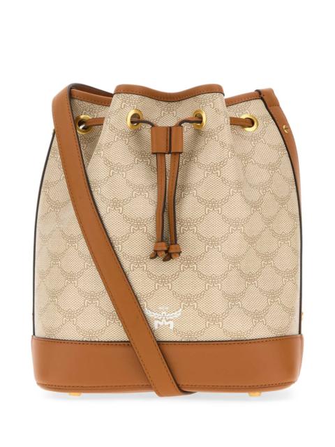 MCM Mcm Women Printed Canvas Medium Himmel Bucket Bag