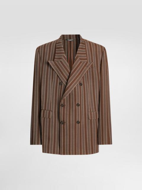 Dolce & Gabbana Double-breasted jacket in pinstripe