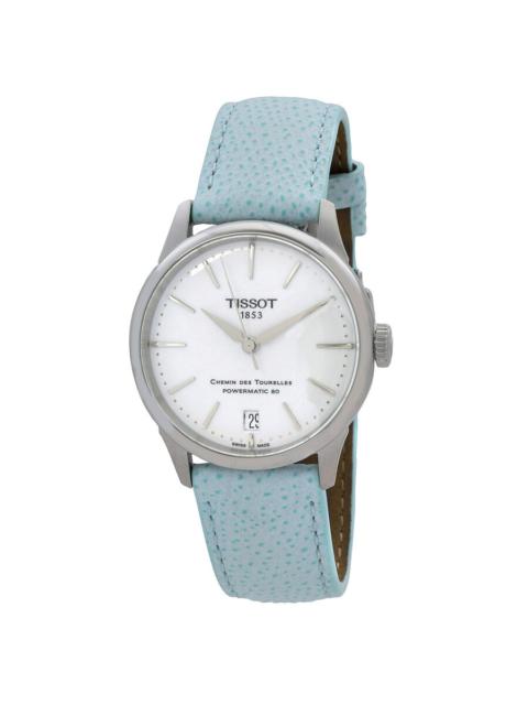 Tissot - Tissot Chemin des Tourelles Powermatic 80 Automatic White Dial Ladies Watch T139.207.16.011.00