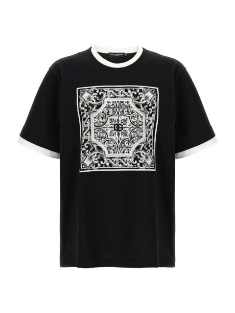 Dolce & Gabbana 'maiolica' Print T-shirt