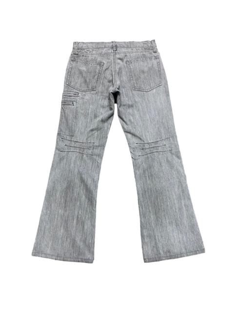 Other Designers Japanese Brand - RUPERT EDGE Grey Denim Flare Cargo Pants