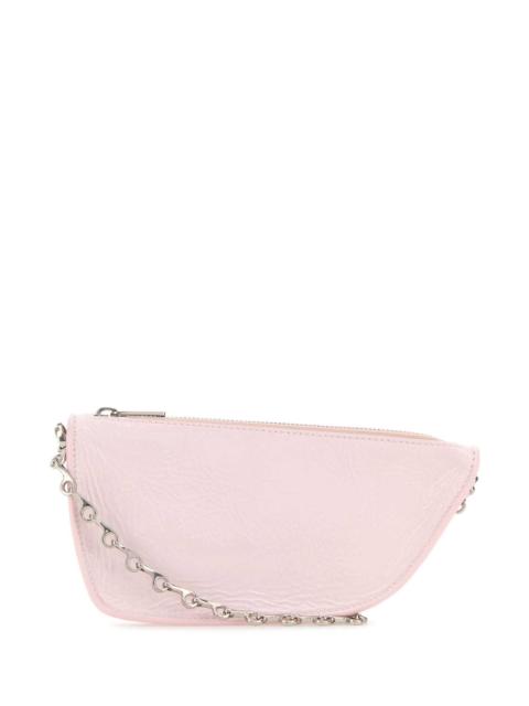 Burberry Burberry Women Pastel Pink Leather Micro Shield Shoulder Bag