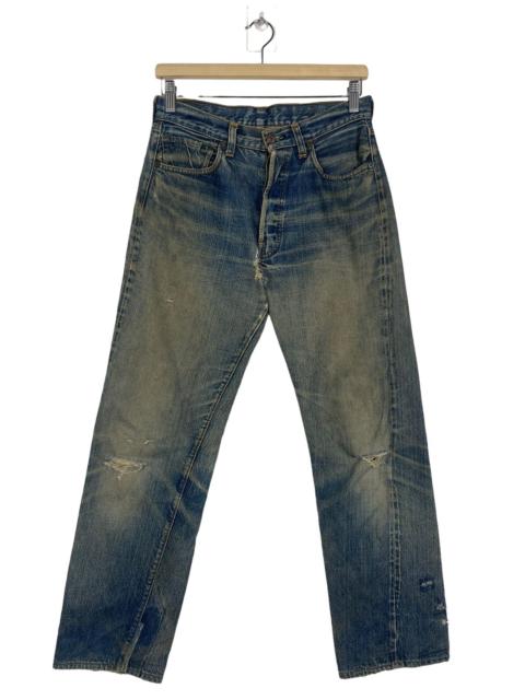 Levi's 80s Levis Selvedge Ripped Denim Jean Buttonfly Snap Button 6