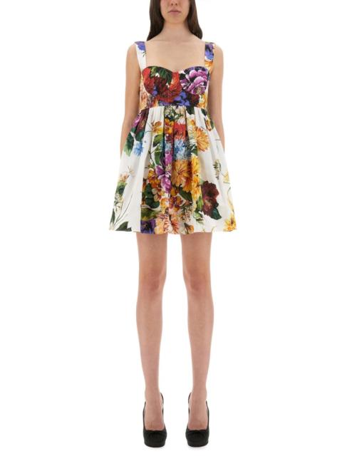 Dolce & Gabbana Dolce & Gabbana Women Bouquet Print Poplin Dress