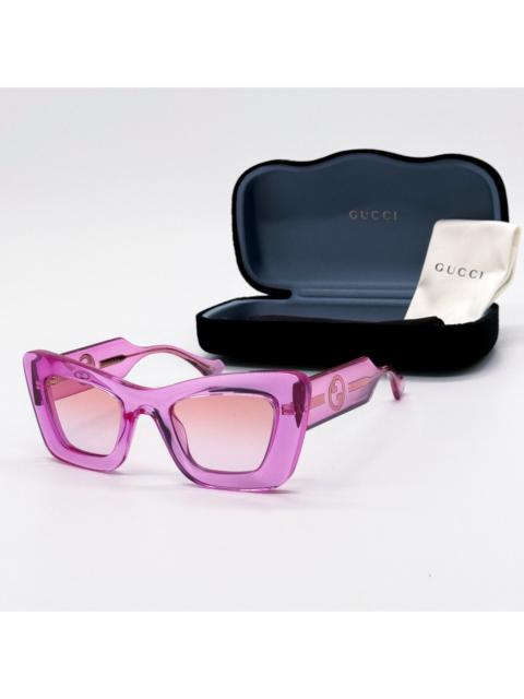 GUCCI NEW GUCCI GG1552S 003 PINK BUTTERFLY WOMEN SUNGLASSES