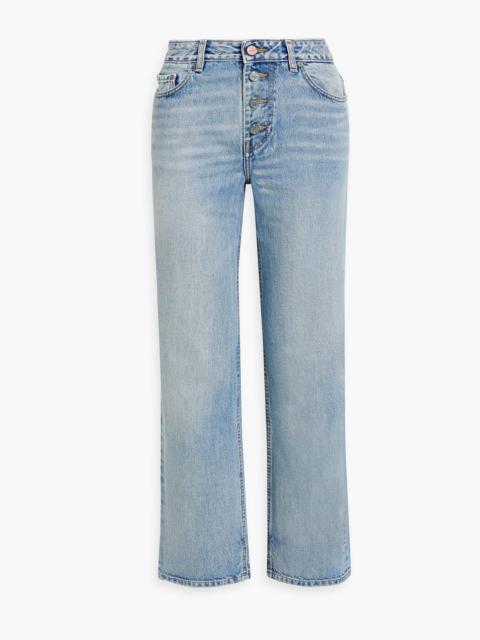 GANNI High-rise straight-leg jeans