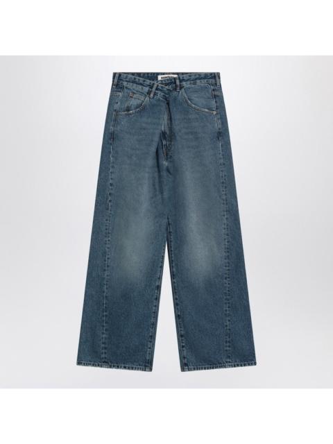 DARKPARK Blue asymmetrical wide leg jeans Ined