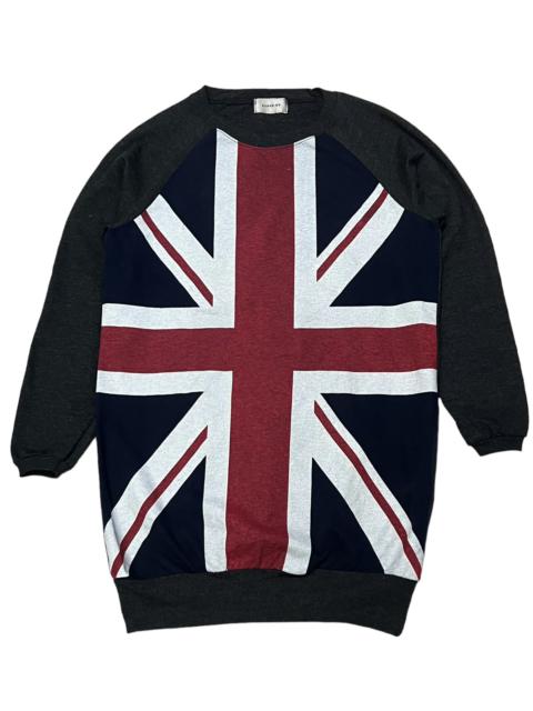 Other Designers Archival Clothing - CLOSE UP WOMEN SHIRTS RAGLAN SLEEVE WITH BIG UK FLAG 🇬🇧
