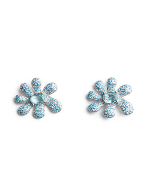Collina Strada SKY PAVE SQUASHED BLOSSOM EARRING