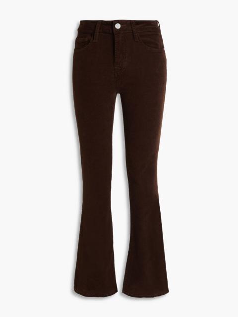 FRAME Le Mini Boot Slit cotton-blend corduroy flared pants
