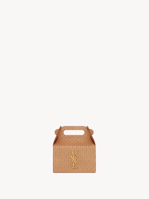 SAINT LAURENT TAKE-AWAY BOX IN VEGETABLE-TANNED LEATHER