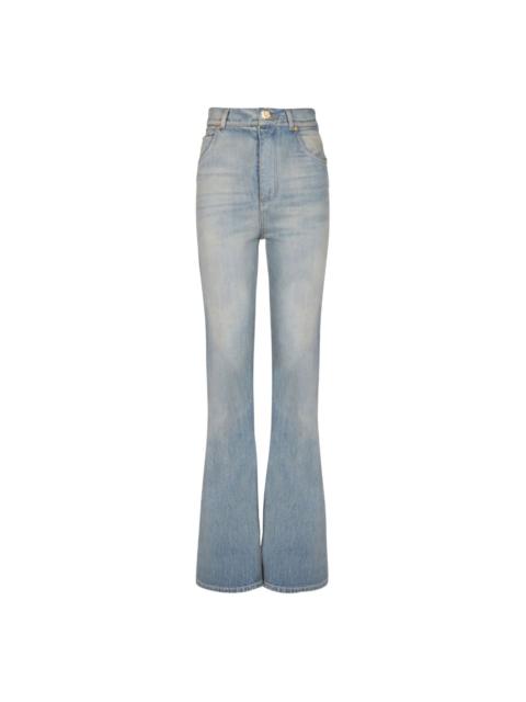 Balmain logo-patch jeans