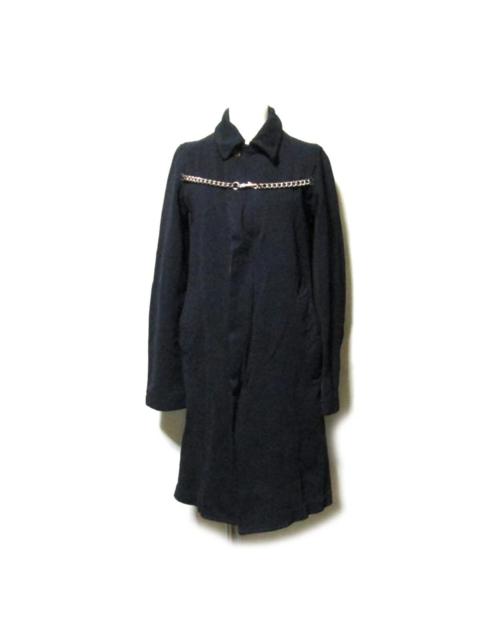 Comme Des Garçons ARCHIVE ! AD2008 Boiled polyester chain black coat