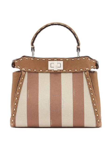 FENDI Fendi Mini Peekaboo Pequin Stripe Bag