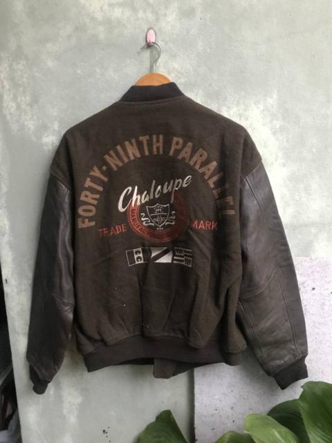Other Designers Japanese Brand - Men's Bat-su Leather Varcity Jacket