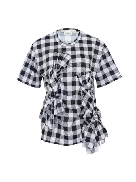 Comme Des Garçons Gingham Large Pattern T-Shirt