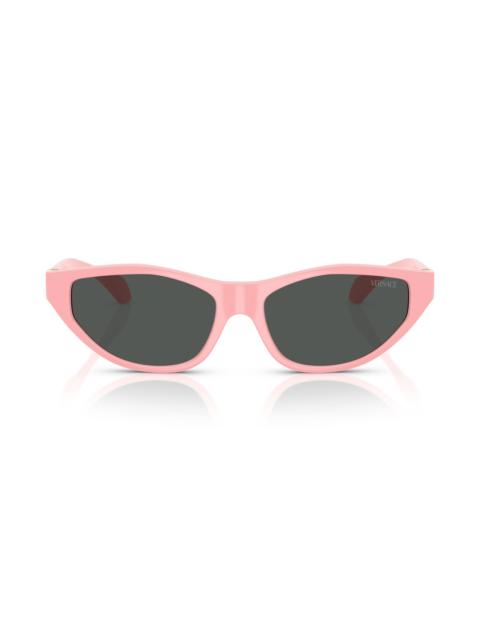 VERSACE Versace 55mm Cat Eye Sunglasses in Pink at Nordstrom