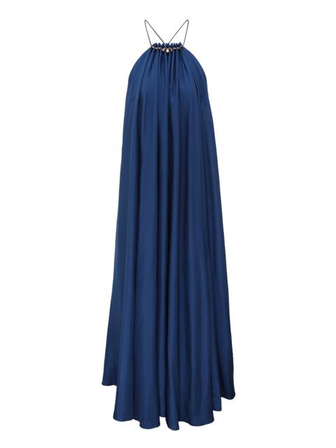 Zimmermann ASTER GATHERED BEAD MAXI DRESS