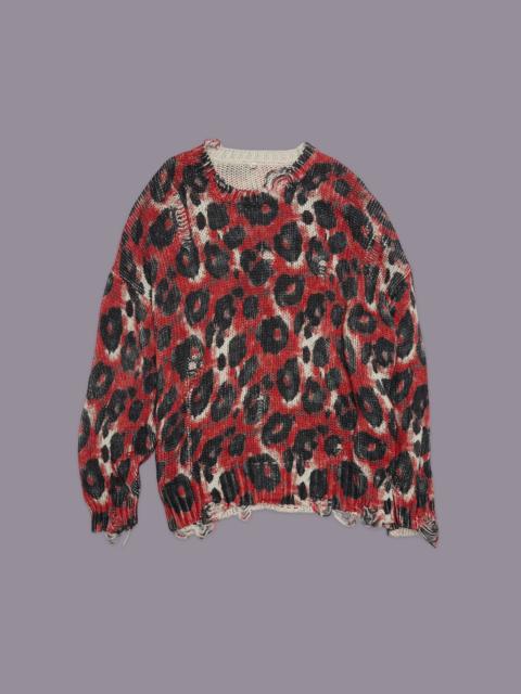 R13 PRINTED OVERSIZED SWEATER