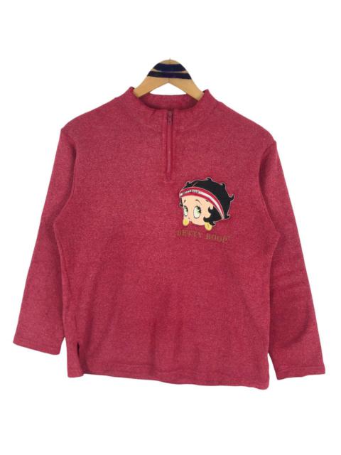 Other Designers Vintage 90s Betty Boop Mock Neck Fleece Sweater