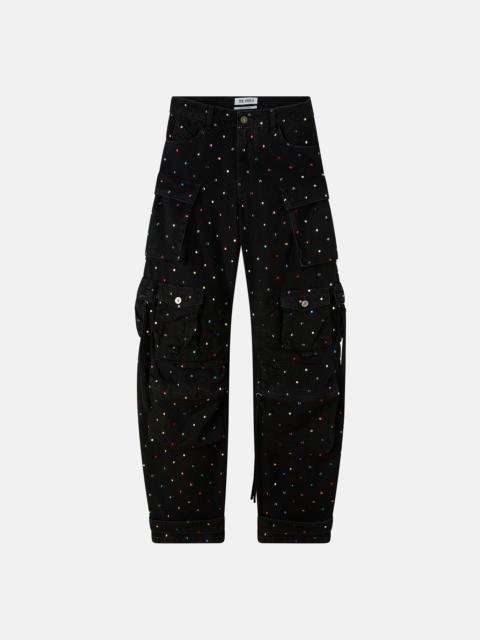 THE ATTICO ''FERN'' BLACK DENIM LONG PANTS