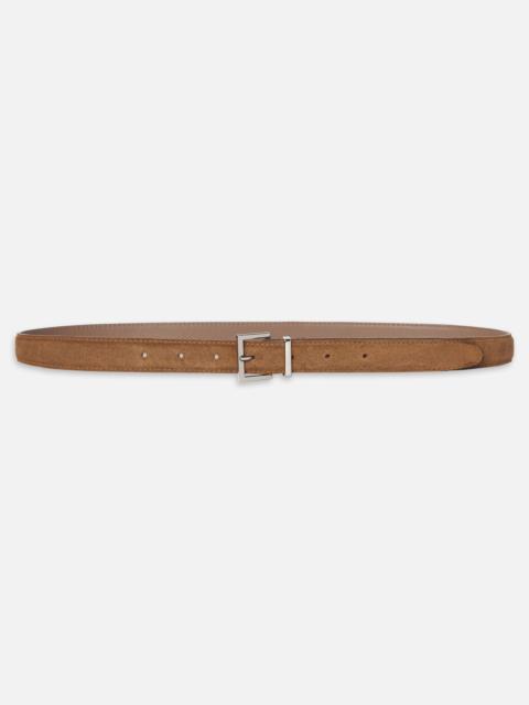 FRAME The Suede Square Buckle Belt in Date