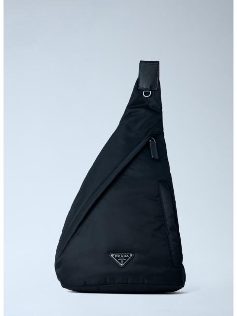 Prada Prada Men Asymmetric Nylon Sling Bag