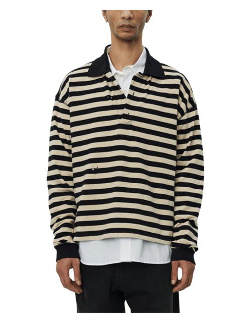 mfpen Fractured Polo Wide Black Stripe