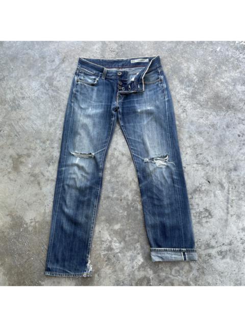 Other Designers Tommy Hilfiger - Vintage HILFIGER Button Fly Distressed Jeans Denim Pants