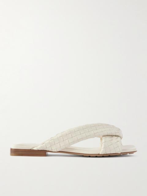 Bottega Veneta Riva Intrecciato Leather Sandals