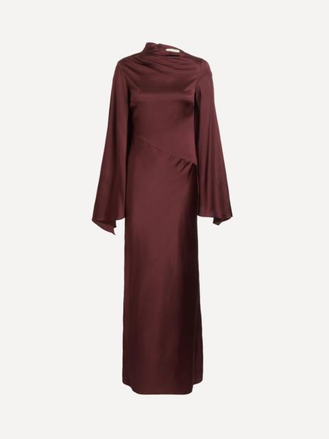 De La Vali Ondas Silk Maxi Dress