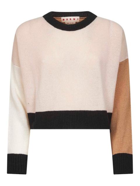Marni colour-block cashmere sweater