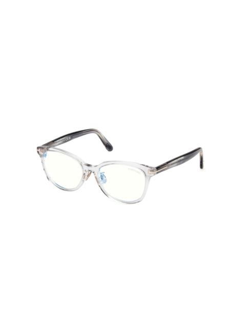 TOM FORD Tom Ford Blue Light Block Cat Eye Ladies Eyeglasses FT6104-D-B 020 52