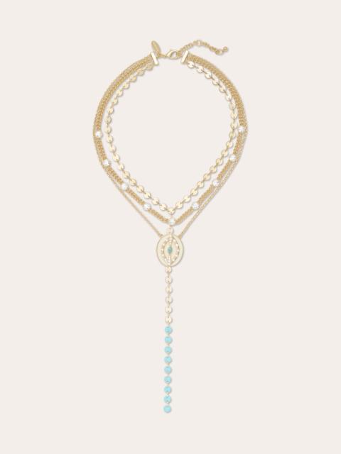 RAMY BROOK Saruti Enamel Layered Necklace