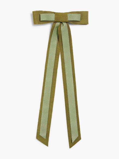 Jennifer Behr Eden two-tone grosgrain bow hair clip