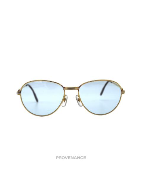 Cartier Cartier Saphir Vintage Sunglasses - Gold/Blue