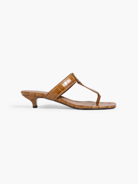 TOTEME The Belted croc-effect leather sandals