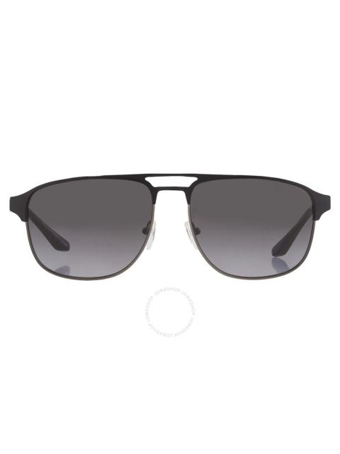 EMPORIO ARMANI Emporio Armani Polarized Grey Gradient Pilot Men's Sunglasses EA2144 336511 60