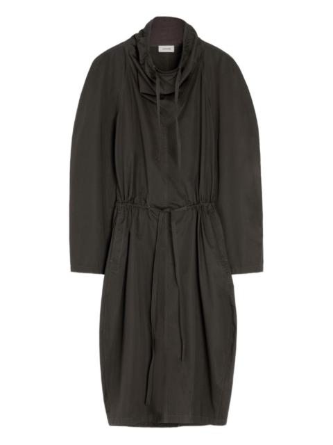 Lemaire Vareuse raglan-sleeve drawstring midi dress