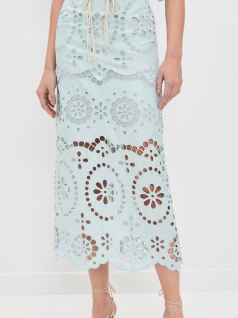 Zimmermann Awaken Embroidered Skirt