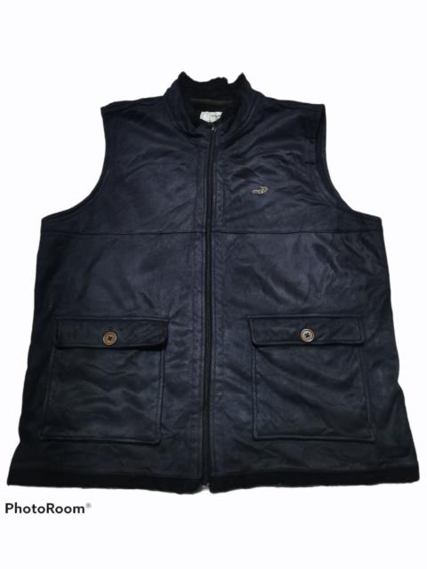 Other Designers Vintage - Vintage Crocodile Fleece Vest Dark Blue